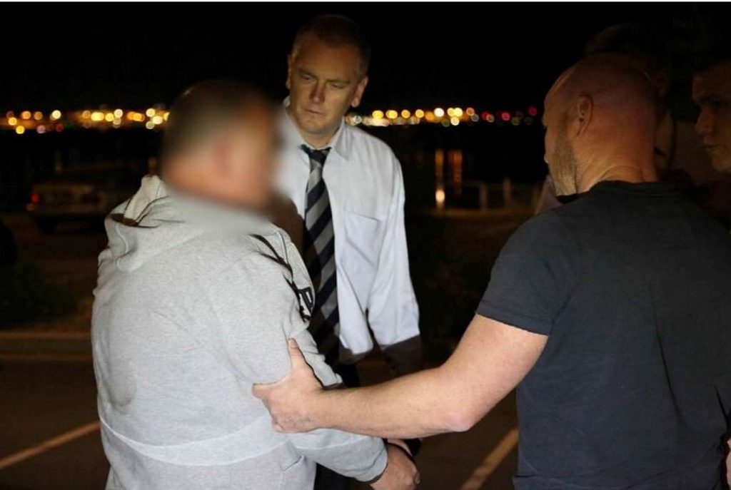 A supplied image dated 25th, May, 2014 shows former Detective Glen McNamara being arrested in the Sydney suburb of Kyeemagh. Mr McNamara has been charged with the murder of Jamie Gao. (AAP IMAGE/NSW POLICE) A supplied image dated 25th, May, 2014 shows former Detective Glen McNamara being arrested in the Sydney suburb of Kyeemagh. Mr McNamara has been charged with the murder of Jamie Gao. (AAP IMAGE/NSW POLICE)